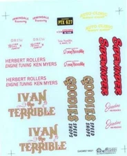 Slixx 8021 Gasser Mini Sheet #7 1/24 1/25 waterslide Drag decal