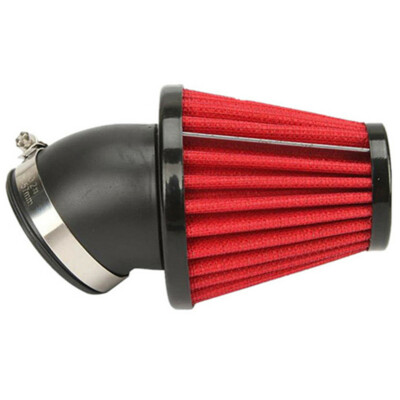 Cone Style Car Cold Air Flow Intake Filter 45° Bend Inlet Stainless ...