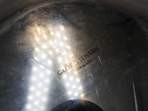 VINTAGE GEORG JENSEN STAINLESS STEEL LIQUID BOWL DISH - Picture 4 of 6