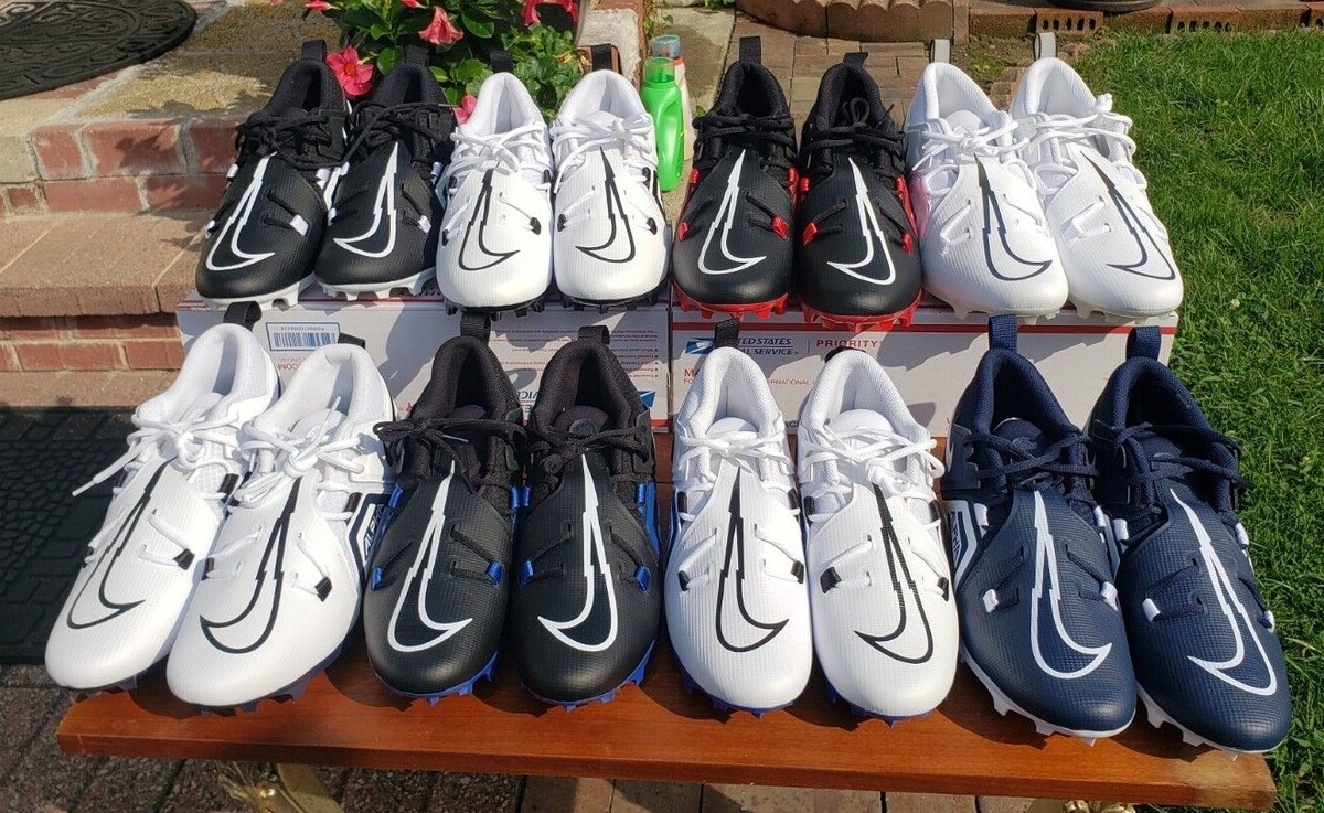 NIKE ALPHA MENACE PRO 3 MID FOOTBALL CLEATS WHITE BLACK RED NAVY