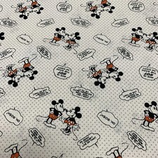 18051 - 100% cotton print fabric - Disney Mickey & Minnie - Nice Is Not The Same