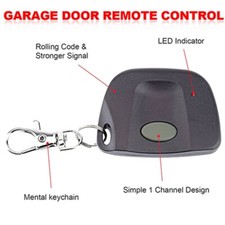 2pc Garage Door Wireless Mini Remote Control 300mhz Gate Opener Transmitter Part