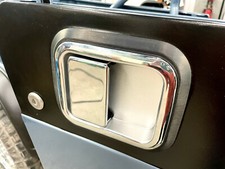 Black Aluminum Hard Door Bezels For Jeep 81-86 Cj 87-95 Yj Set Of 2