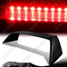 For 02-06 Acura Rsx Dc5 Type-r Black Trunk Spoiler W Led 3rd Brake Light Wing