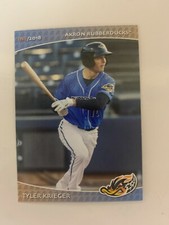 Tyler Krieger Card 2018 Akron Rubber Ducks Team Card