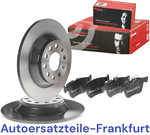 BREMBO Bremsscheiben + Beläge HINTEN AUDI A3 8V TT FV + VW GOLF 7 PASSAT CADDY - 第 1/4 張圖片