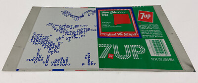 Neu Mexiko Ausgerollte Aluminium ''7 UP'' Dose 1959 Staaten - Vereint Stehen Wir