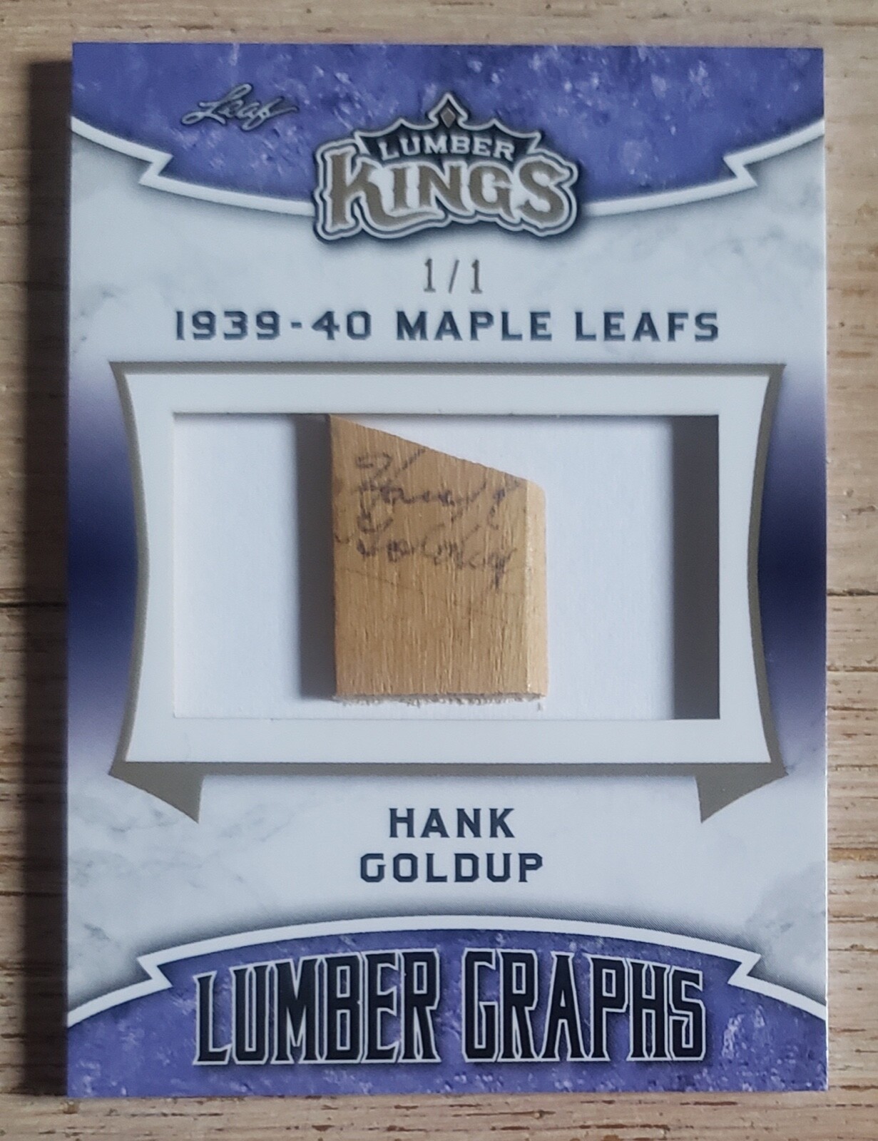 Leaf Lumber King Hockey Cards