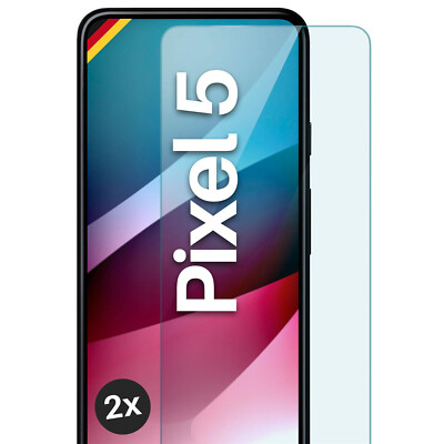 2x Echt Glas für Google Pixel 5 Panzerfolie HD Hartglas Premium Displayschutz