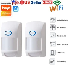2PCS Smart Security Infrared Detector  PIR Motion Detectors Alarm Alexa Google