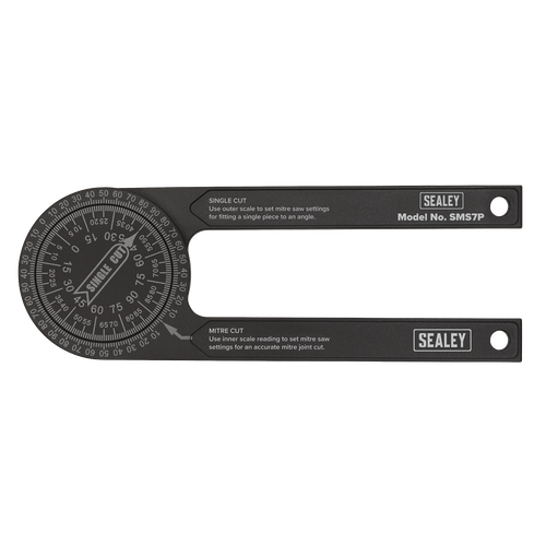 Sealey Aluminium Mitre Saw Protractor 185mm - Picture 2 of 9