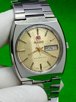 vintage RADO GOLDEN CITY watch Automatic 17 Jewels Day / Date