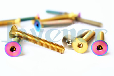 2 Bulloni Svasati M5x0.8 In Titanio GR5 – Lunghezze 20/25/35mm – Per Tappo Cuffia Bici