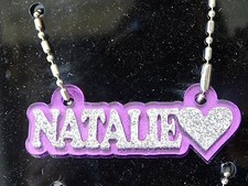 Personalized Name Plate Custom Name Necklace Nameplate Name Laser Cut