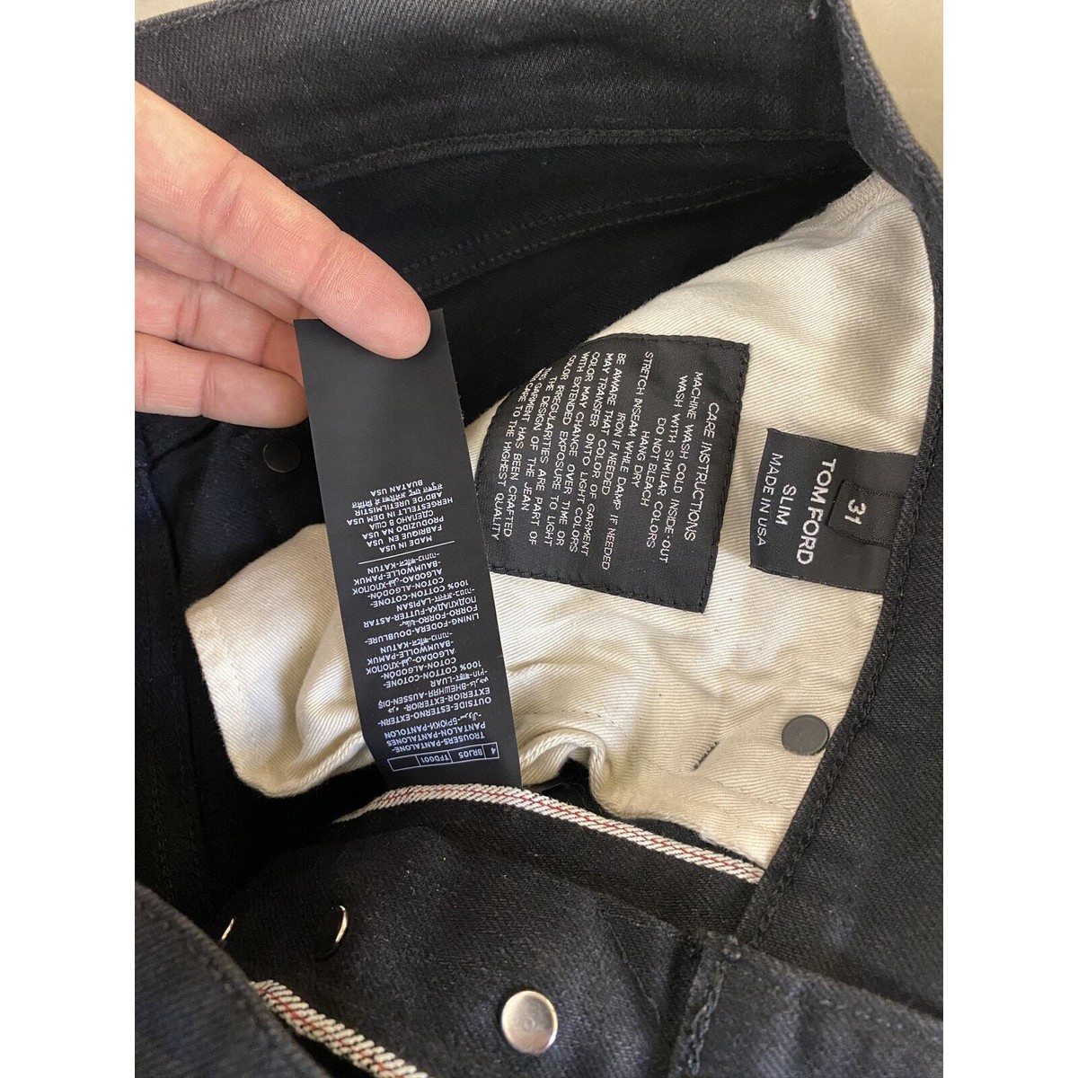 TOM FORD BLACK DENIM JEANS slim fit | eBay TOM FORD BLACK DENIM JEANS slim fit | eBay