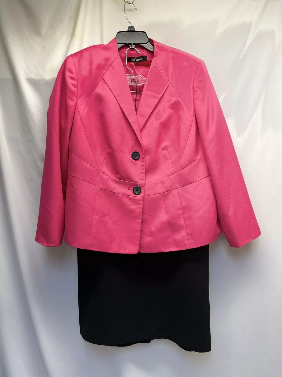 Pink skirt suit plus cheap size