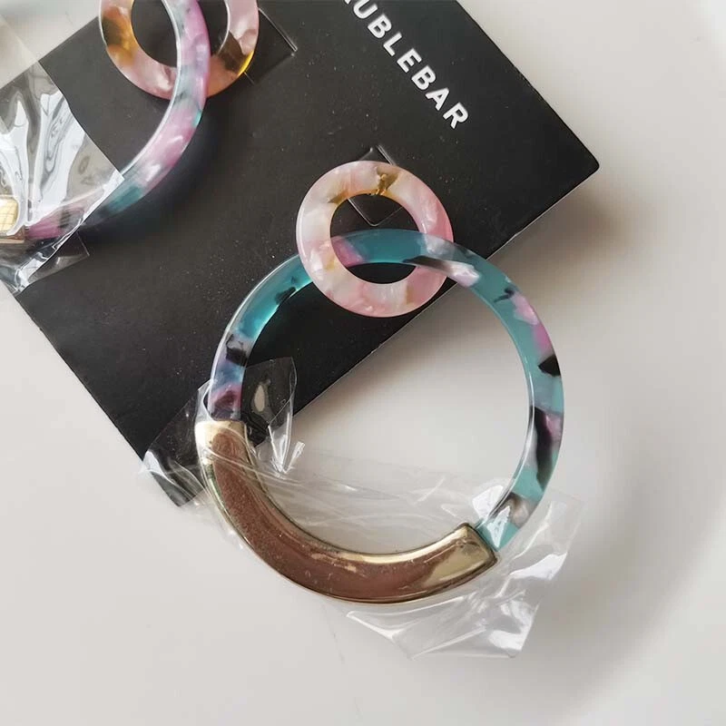 Nuevos aretes colgantes de resina con barra de chuchería regalo moda mujeres fiesta vacaciones joyería Foto 2 de 3