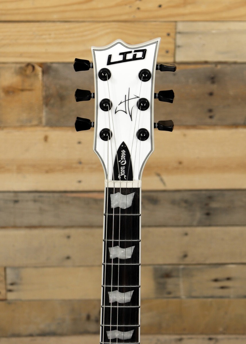 ESP LTD James Hetfield Iron Cross Electric Guitar Snow White