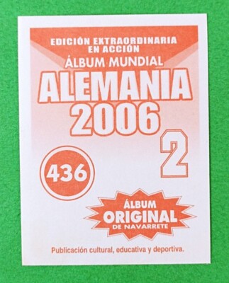 【レア】イングランドvsスペイン 2006親善試合チケット 2006 Navarrete Germany World Cup FIFA Action #436 LUDOVIC