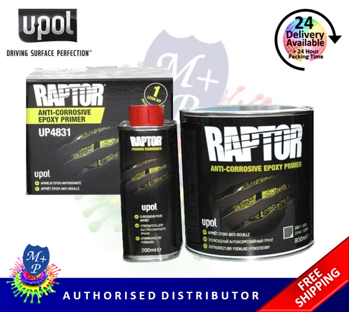 U-POL RAPTOR Primer Epossidico 2K - 1 Litro Grigio Con Indurente, Anticorrosione - Foto 5
