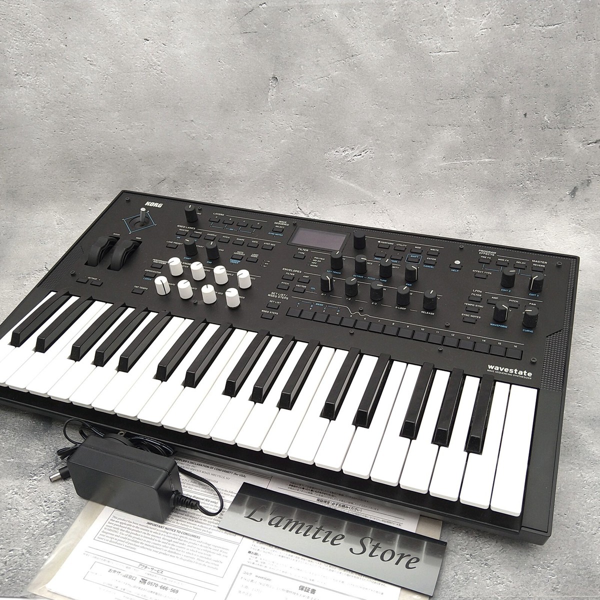 KORG wavestate 37鍵 元箱 美品 動作良好 次世代シンセサイザー Korg Wavestate Wave Sequencing Synthesizer Keyboard 37 Key