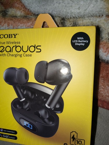 True Wireless Pro Coby Earbuds TWS Siri Google Assistant Wireless Mic Black New - 第 4/6 張圖片