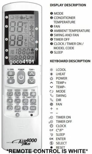 Hyundai air conditioner remote cheap control