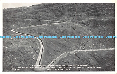 R544375 A Haarnadel Biegung auf Tornapress Hill Applecross Ross Shire steilste Motorin