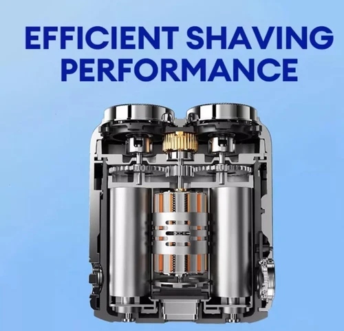 Portable Rotary Dual Ring Electric Shaver,Waterproof Mini Display Beard Shaver - Bild 6 von 38