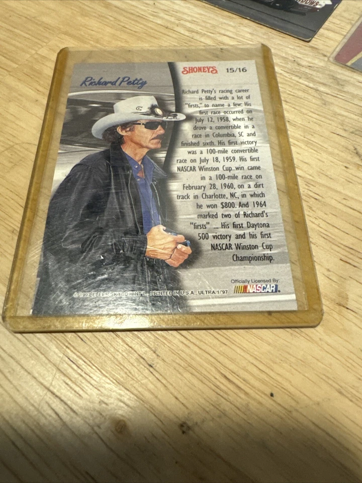 RICHARD PETTY - PETTY ENTERPRISES NASCAR SHONEY’S CARD 15/16 +37 more Cards.cpix - Image 2 of 4
