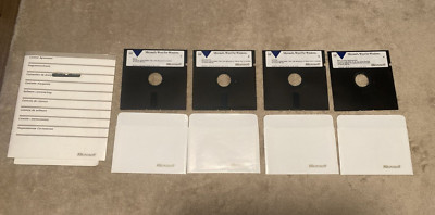 Microsoft Word für Windows Disketten (5,25'') - 4er-Set - Vintage 1991 - selten
