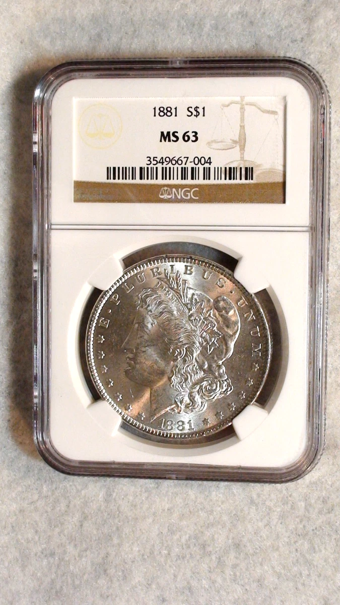 MS 63 Graded 1881 Year Morgan US Dollars (1878-1921) for sale | eBay