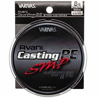 VARIVAS 8-Braid Avani Casting PE SMP Super Max Power ＃3-＃12 200ｍ-1200ｍ