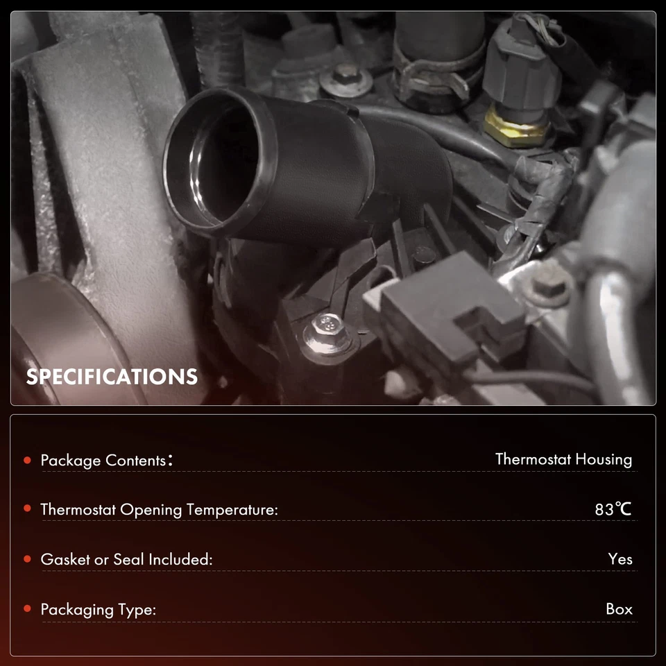 Корпус термостата охлаждающей жидкости двигателя с уплотнением для Porsche 911 1998-2008 Boxster - Изображение 2 из 4