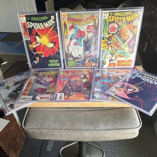 Spider Man 8 Comic Book Lot: vintage and modern keys priced to move + 9th bonus