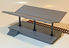 HO Scale Train Station Platform   Covered Passenger Platform   Model Train 1:87