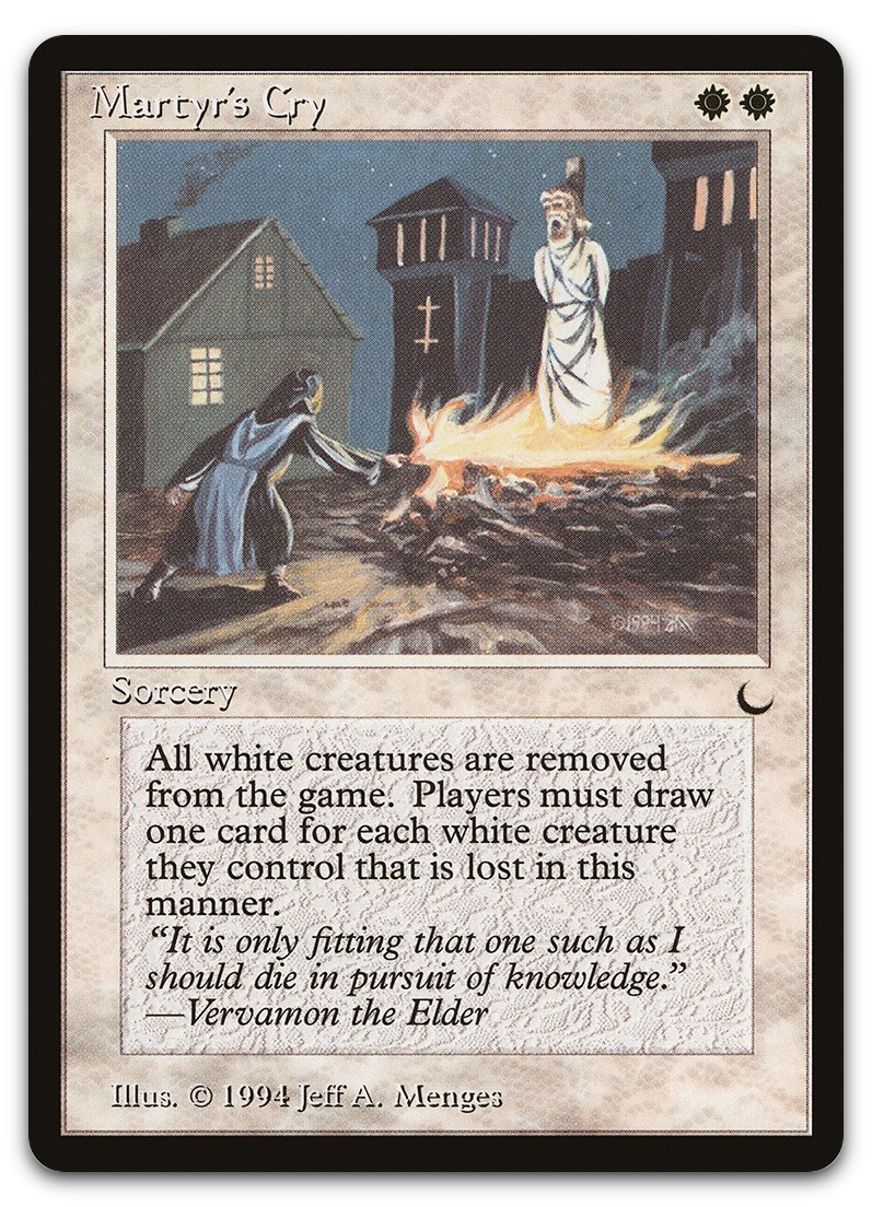 Martyr's Cry (NM) The Dark DRK Magic MTG