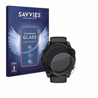 3X Savvies Schutzglas FüR Garmin Tactix 8 Solar (51 Mm) Glas Panzer Display