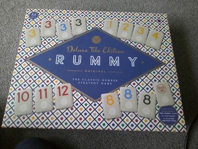 Rommé Deluxe klassisches Familienspiel Rummikub unbenutzt kostenloser UK-VERSAND