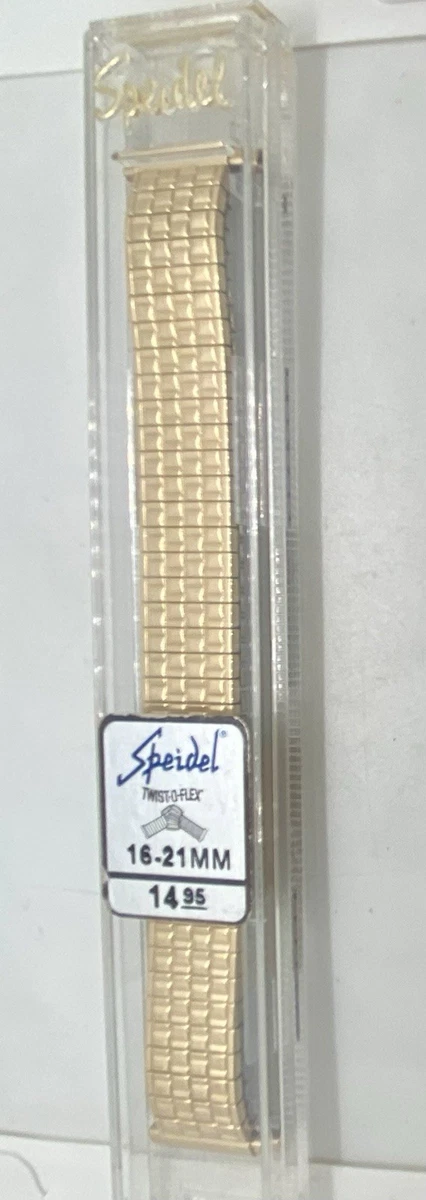 Bracelet De Montre Speidel Bicolore - Largeur 12-13 Mm, Tons Or Et Argent, Fermoir Acier, Neuf Sans étiquette