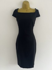 Ted Baker Black Tailored Dress Size 3 UK 12 Women Fleuurr Bodycon Work Dress