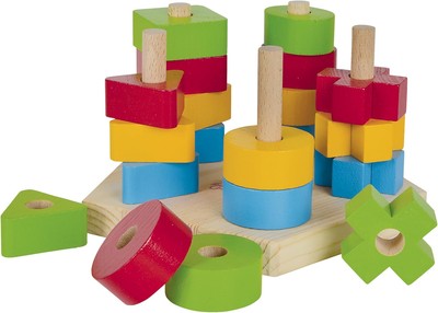 Eichhorn 100002087 Steckplatte, 21-teilig, Buchenholz, 5 Stecksymbole, 20 teilig
