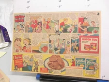 newspaper ad 1951 LIPTON Tea comic Frostee ice cream dessert mix WEARY WILLIE