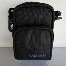 AMBICO Black Nylon Compact Case w/ Strap Accessory Compartments for Camera