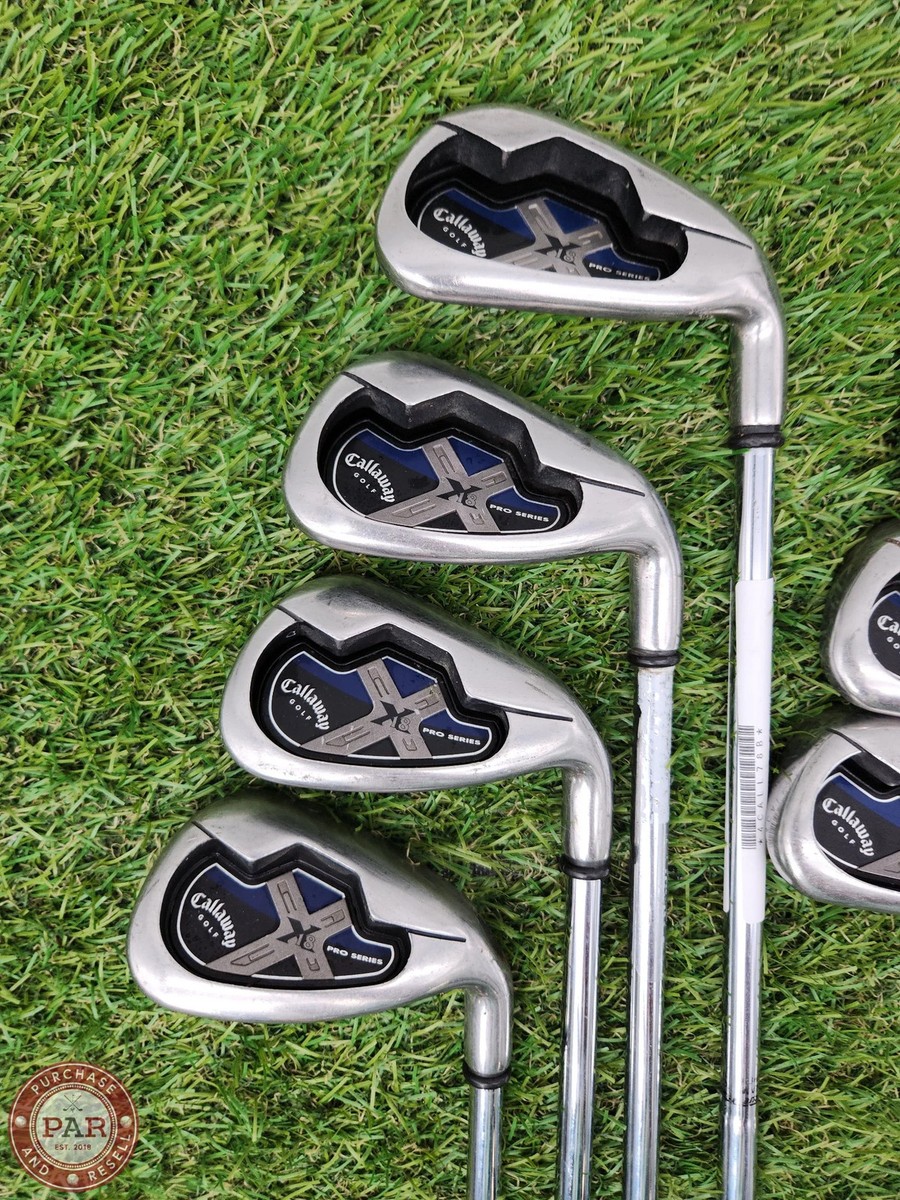 2007 CALLAWAY X18 PRO SERIES IRON SET 3-PW STIFF TT DYNAGOLD S300