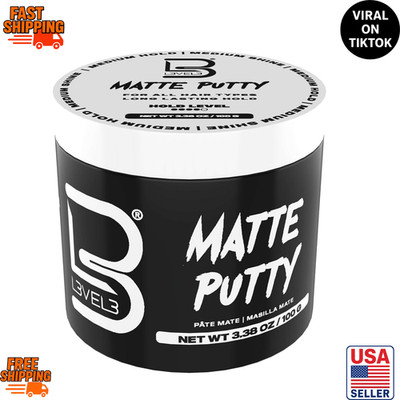 L3 Level 3 Matte Hair Putty 3.5oz Texturizing Styling Putty