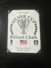 Silver Cup Billiard Chalk - ONE Dozen Brown 