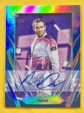 Noam Dar 2026 Topps Chrome WWE BLUE REFRACTOR AUTO Card #BCA-NOD /150