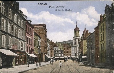 Sedan Ardennes Platz Crussy Kirche St. Charles