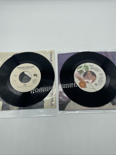 2 PRINCE 45 RPM SCHALLPLATTEN VINYL VINTAGE WHEN DOVES CRY + KISS 1984 RETRO - Bild 4 von 5